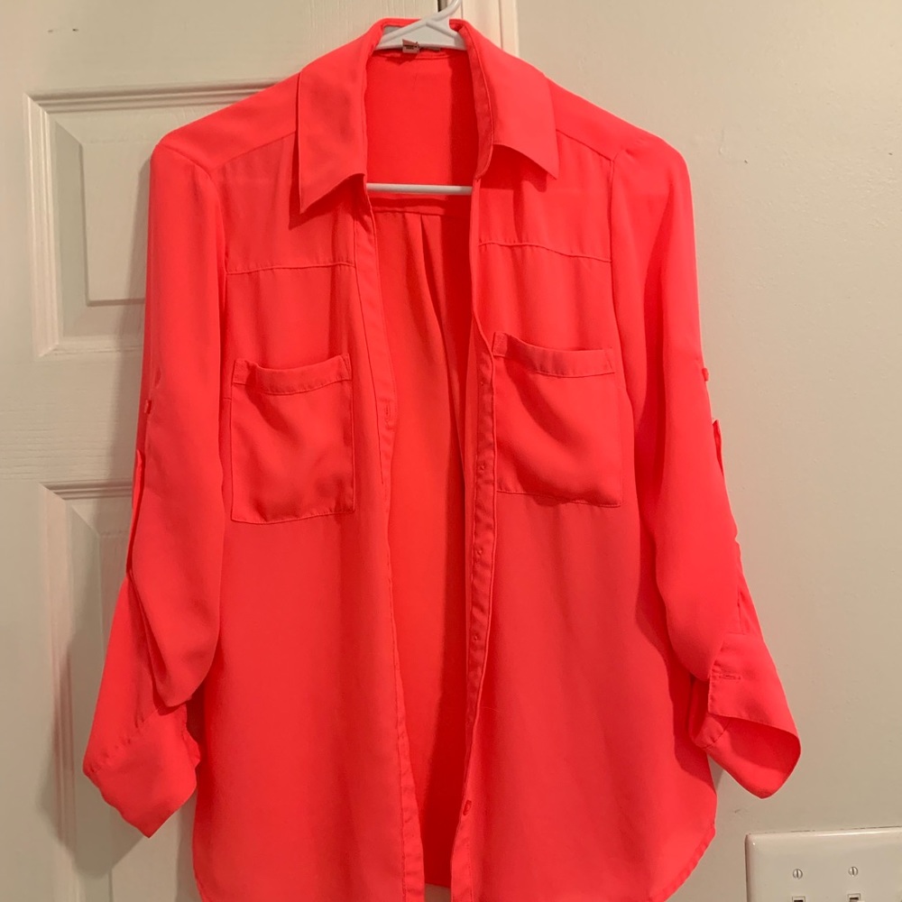 Express Button Down Blouse
